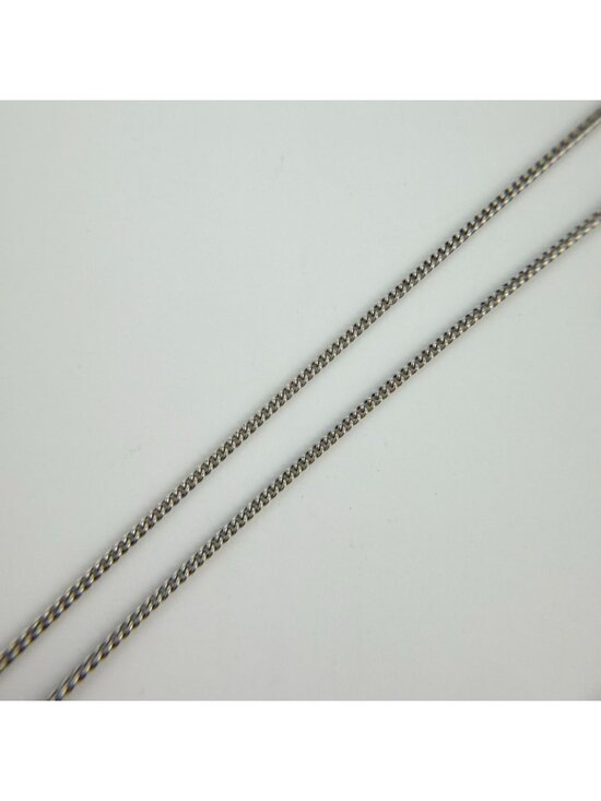 Christian Dior Necklace Dior Logo Silver Color Approx. 7.8g  Dior Necklace Silver Vintage
